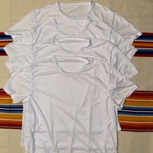4 -New Mens Quick Dry Breathable Short Sleeve Comfy T-shirts- Size Medium